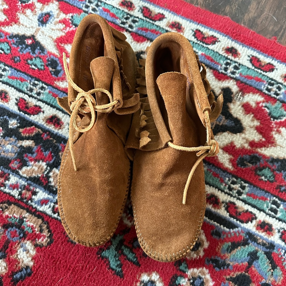 Vintage leather moccasins